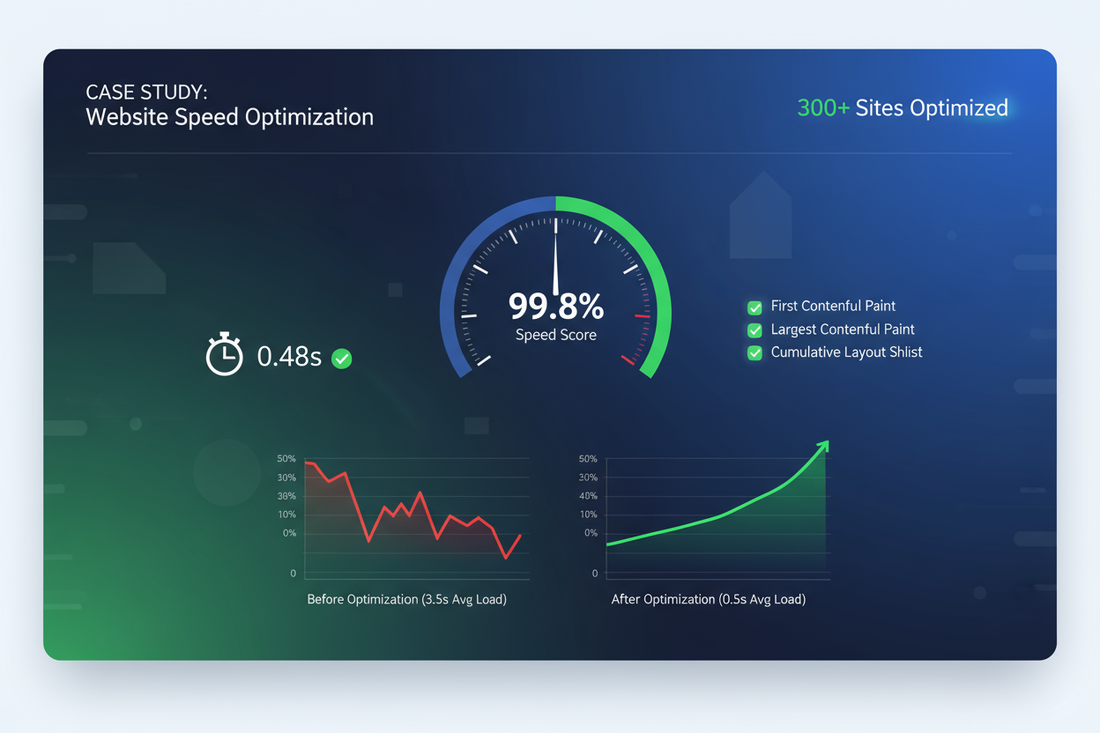 Website Speed Optimization Case Study: After Optimizing 300+ Sites